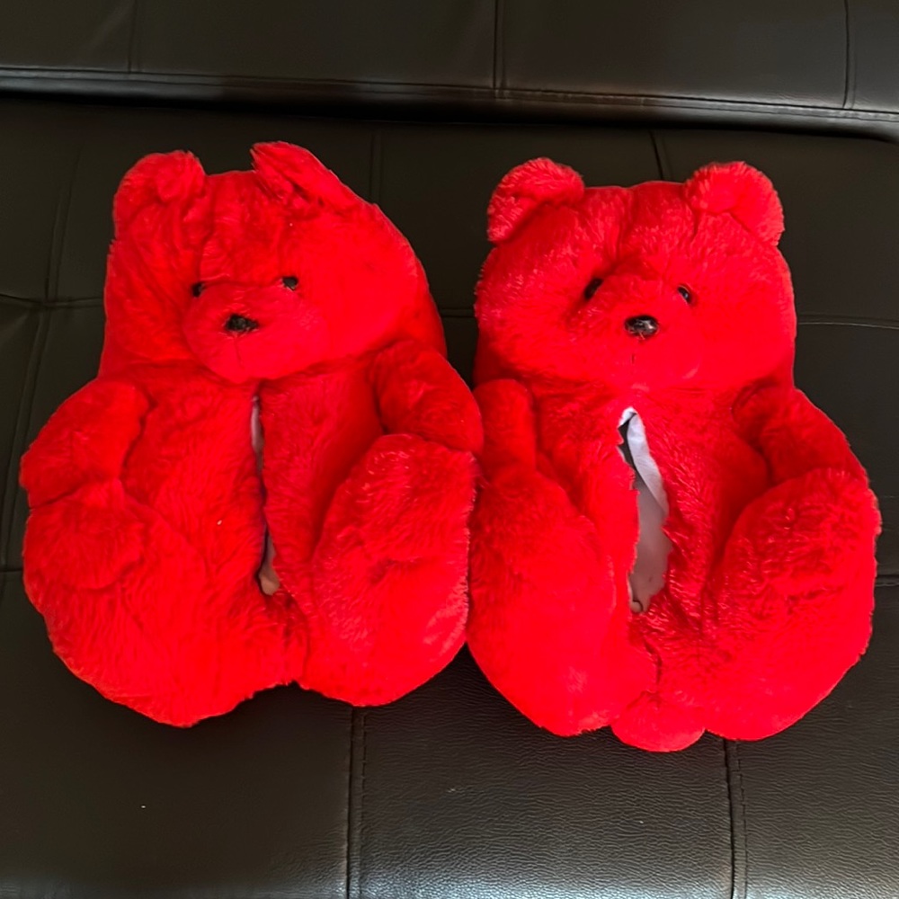 Teddy fluffy house slippers